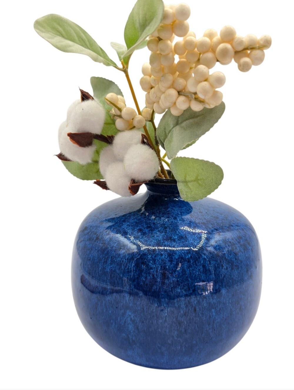 Blue Ceramic Studio Vase Len Lindsay? Read
